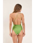 New Vegas Shimmer Botanica groen badpak uit één stuk