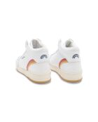 Baskets en cuir Mid rainbow  blanches