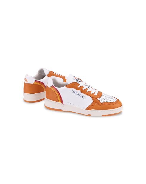 Rainbow Orange leren sneakers