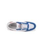 Sneakers blu in pelle arcobaleno
