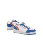 Sneakers blu in pelle arcobaleno