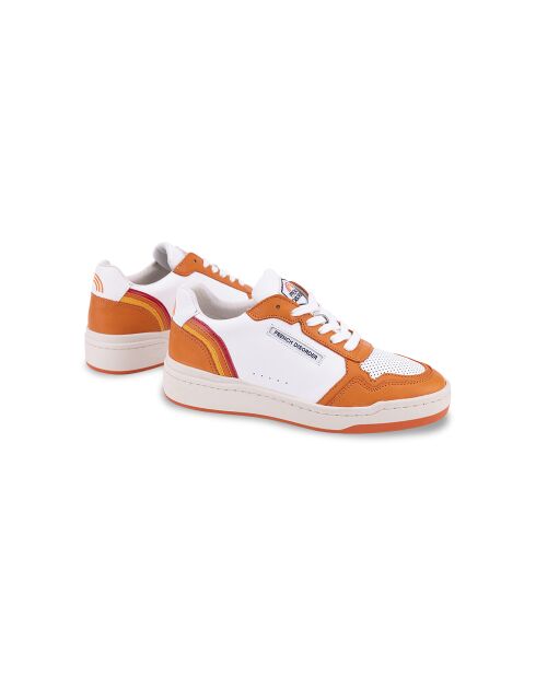 Sneakers Rainbow Orange in pelle