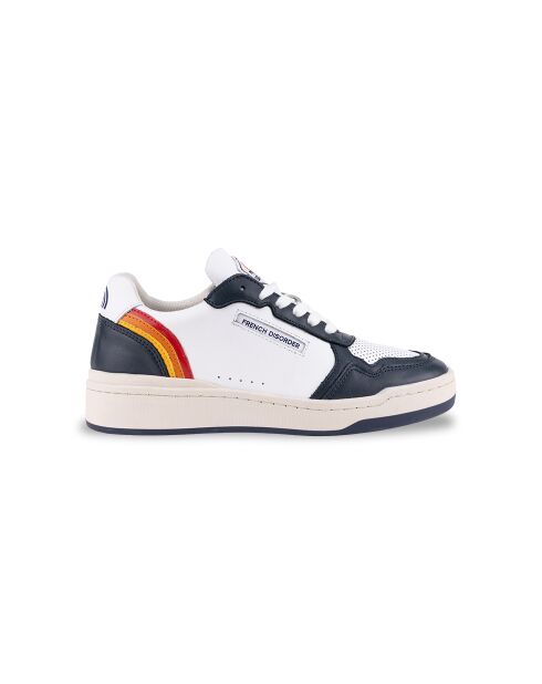 Sneakers Rainbow in pelle marina