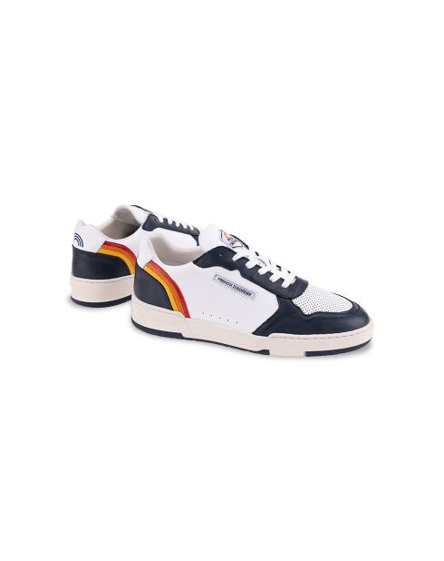 Rainbow marineblauwe leren sneakers