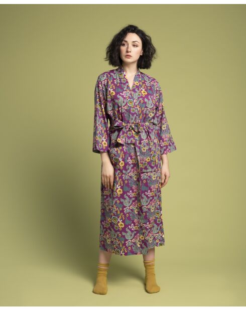 Swainston paarse Cambric katoenen badjas