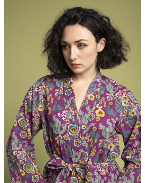 Swainston paarse Cambric katoenen badjas