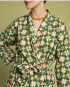 Albornoz Mosaic Absynthe de algodón cambric