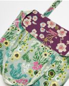 Tatie Tote Bag en coton Swainston green - 36x34 cm