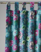 Rideau en velours Cosmos teal - 269x110 cm