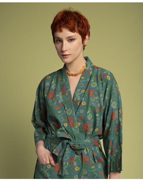 Iris bayou Cambric katoenen badjas