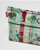 Dundee sage katoenen fluwelen etui - 33x19x13 cm