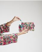 Molly koraalkleurige fluwelen buidel -18x11 cm