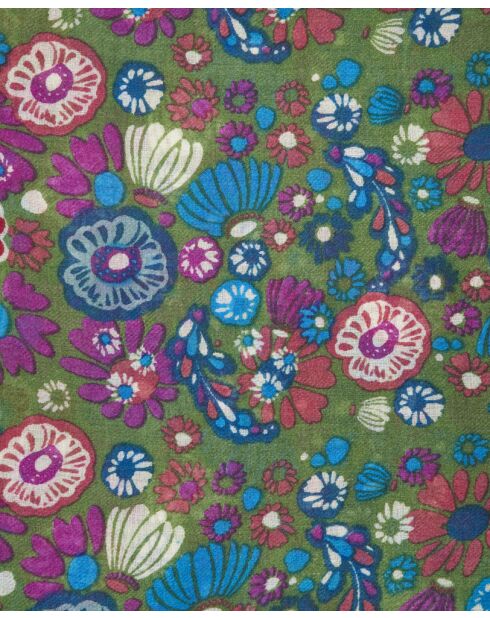 Grüner Wollschal Molly - 70x180 cm