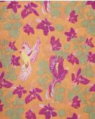 Echarpe en laine Ancolie orange - 90x90 cm