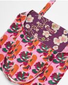 Schultertasche Tante aus Baumwolle in Rosa, 40 x 34 cm