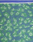 Blauer Wollschal Malaca - 90x90 cm
