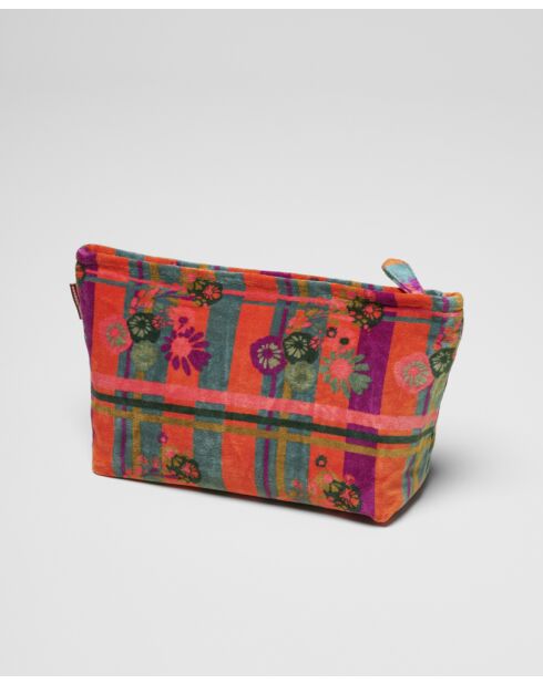 Dundee oranje katoenen fluwelen etui - 34x19x13 cm