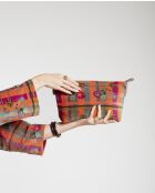 Dundee oranje katoenen fluwelen etui - 34x19x13 cm