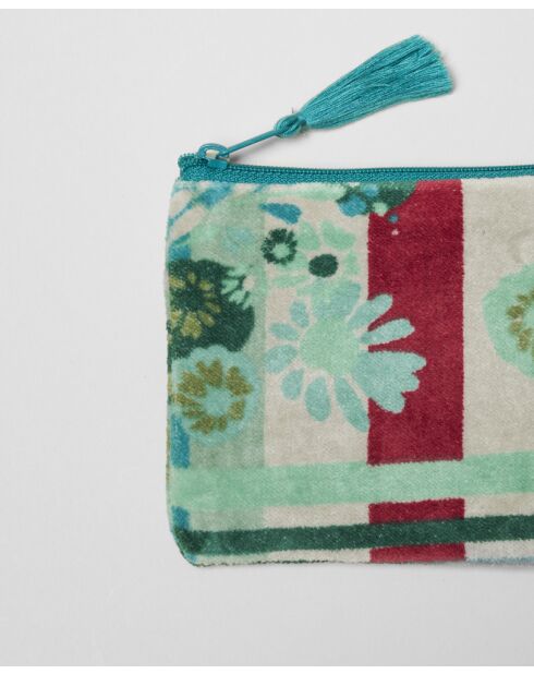 Samtbeutel Dundee Sage aus Baumwolle, 16 x 11 cm