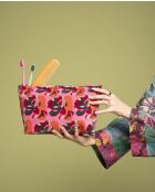 Samtbeutel aus rosafarbener Baumwolle, 36 x 19 x 13 cm