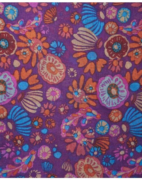 Echarpe en laine Molly burgundy - 70x180 cm