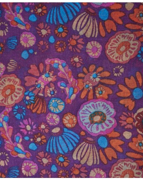 Echarpe en laine Molly burgundy - 70x180 cm