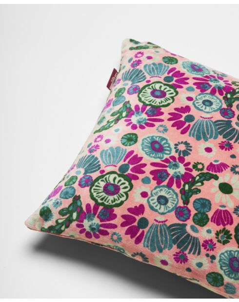 Cojín Molly de terciopelo coral - 56x35 cm