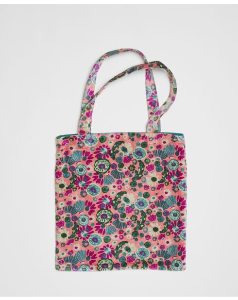 Sac en coton Molly coral - 41x44 cm