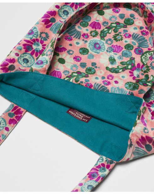 Sac en coton Molly coral - 41x44 cm