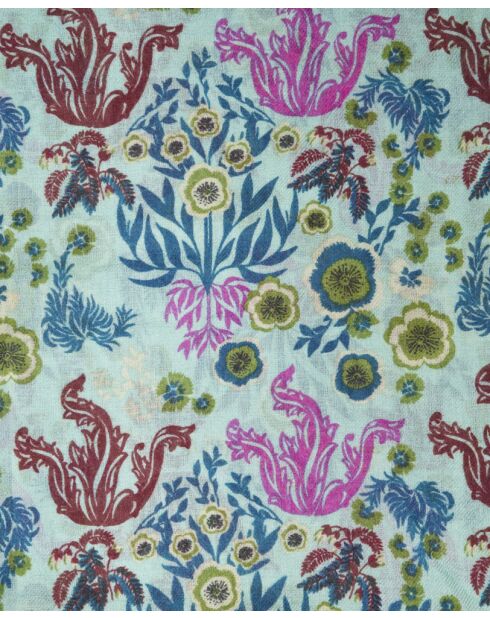 Bufanda Swainston de lana verde - 70x180 cm