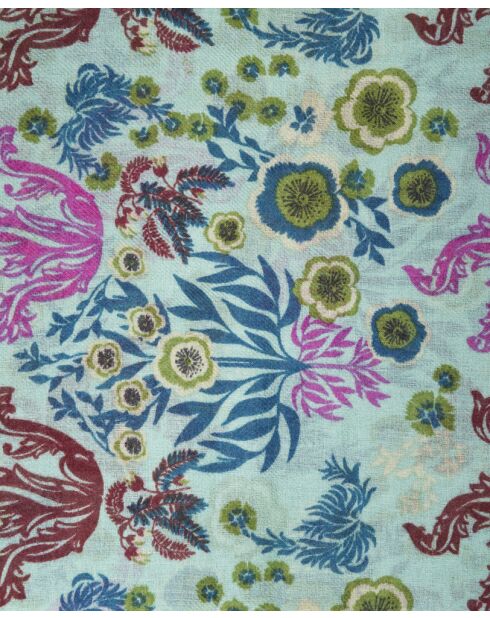 Bufanda Swainston de lana verde - 70x180 cm