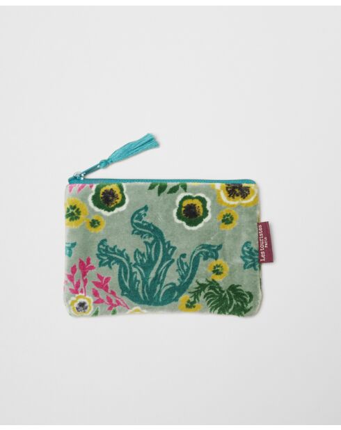 Swainston Samtbeutel aus Baumwolle, 15 x 11 cm, grün