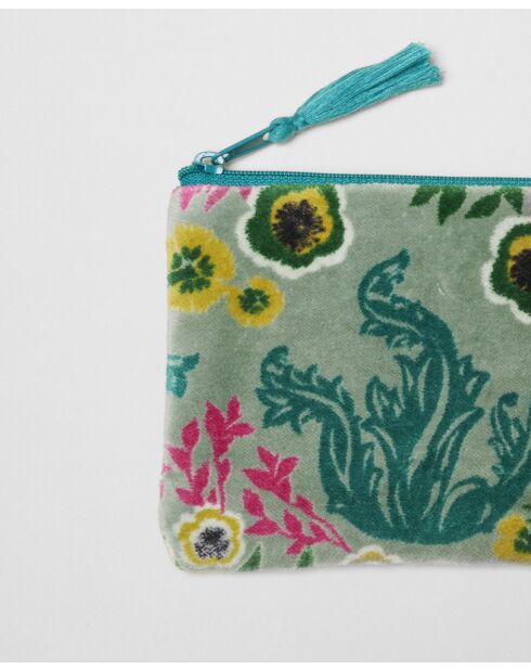 Swainston Samtbeutel aus Baumwolle, 15 x 11 cm, grün