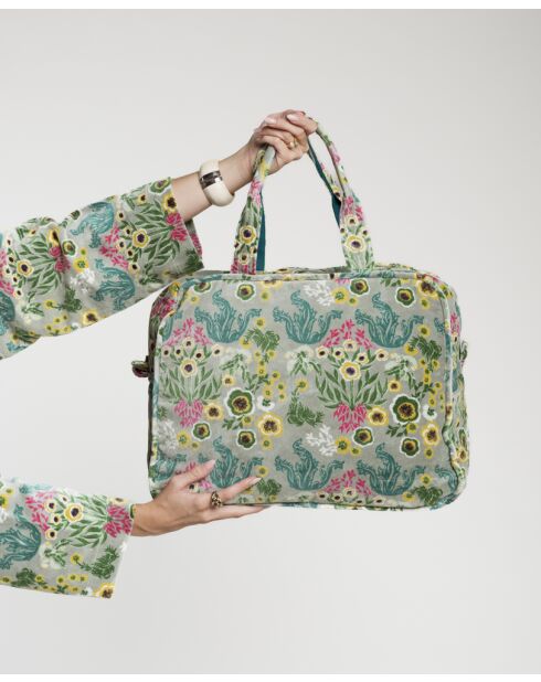 Sac Weekend en VeloursSwainston green - 46x34x18 cm
