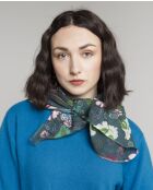 Echarpe en laine Cosmos teal - 70x180 cm