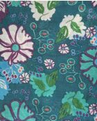 Echarpe en laine Cosmos teal - 70x180 cm
