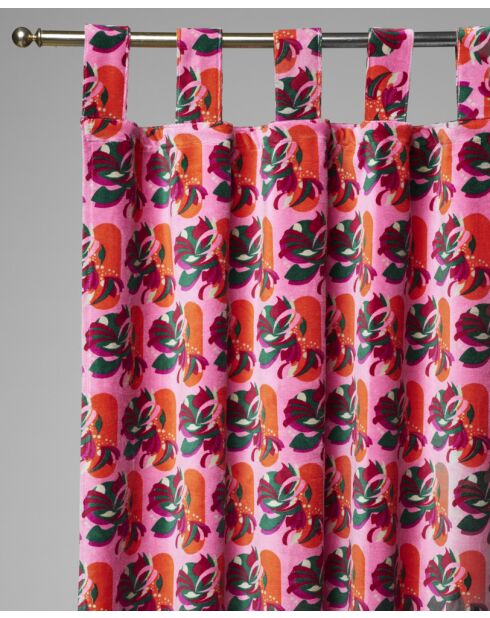 Rideau en velours Split pink - 70x110 cm