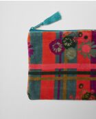 Dundee oranje katoenen fluwelen etui - 22x24 cm