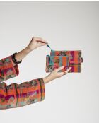 Dundee oranje katoenen fluwelen etui - 22x24 cm