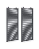 Set mit 2 Rollos für Marina- und graue bioklimatische Pergolen — 85 x 2 x 210 cm