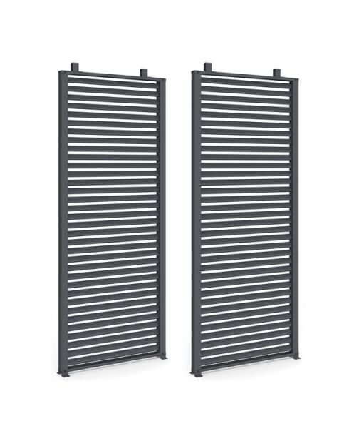 Set mit 2 Rollos für Marina- und graue bioklimatische Pergolen — 85 x 2 x 210 cm