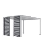 Set mit 2 Rollos für Marina- und graue bioklimatische Pergolen — 85 x 2 x 210 cm