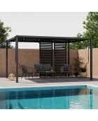 Set mit 2 Rollos für Marina- und graue bioklimatische Pergolen — 85 x 2 x 210 cm