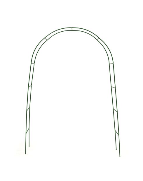 Set aus 2 abgerundeten grünen Gartenbögen - 150x40x 235 cm