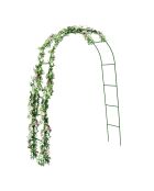 Set aus 2 abgerundeten grünen Gartenbögen - 150x40x 235 cm