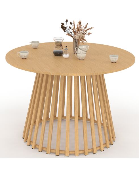 Hortensia ronde houten tuintafel - 120x120x75 cm