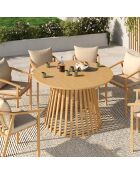 Hortensia ronde houten tuintafel - 120x120x75 cm