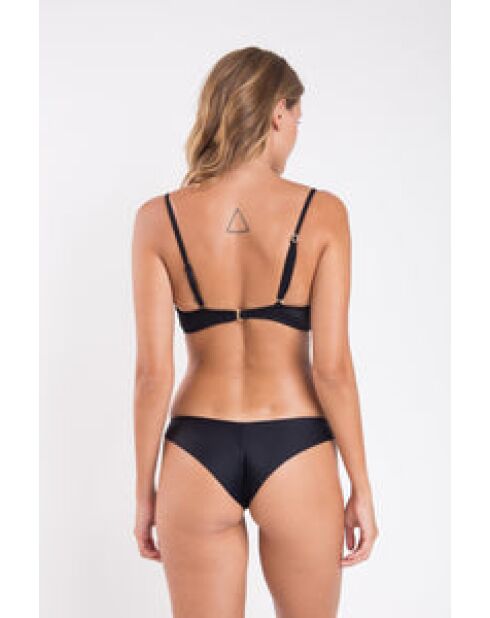 Schwarzes Crispy Touch schwarzes Bikinioberteil