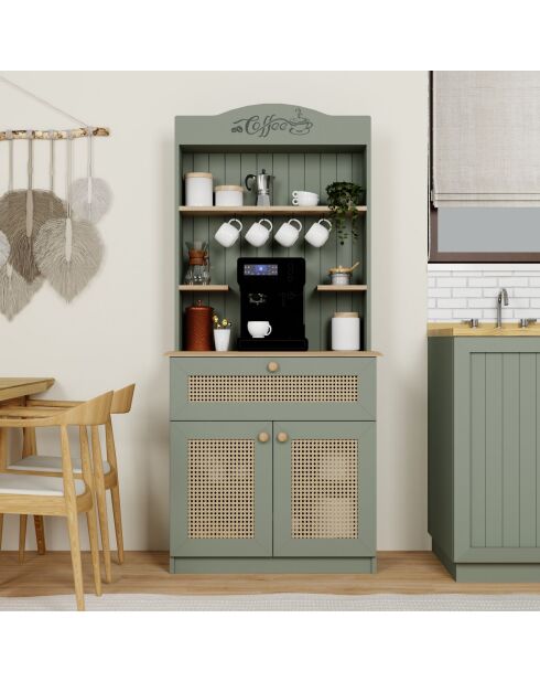 Alzatina da caffè Lucas 1600-129 Verde - 80x180x42 cm