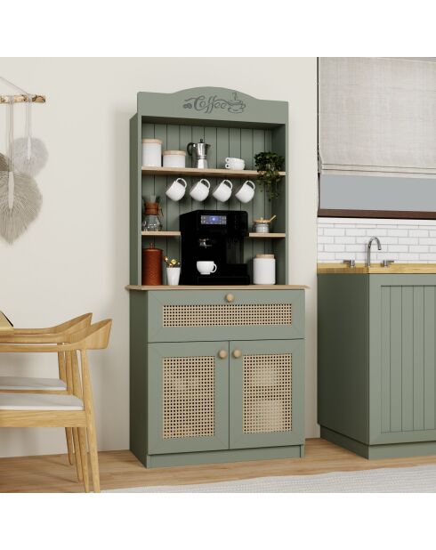 Alzatina da caffè Lucas 1600-129 Verde - 80x180x42 cm